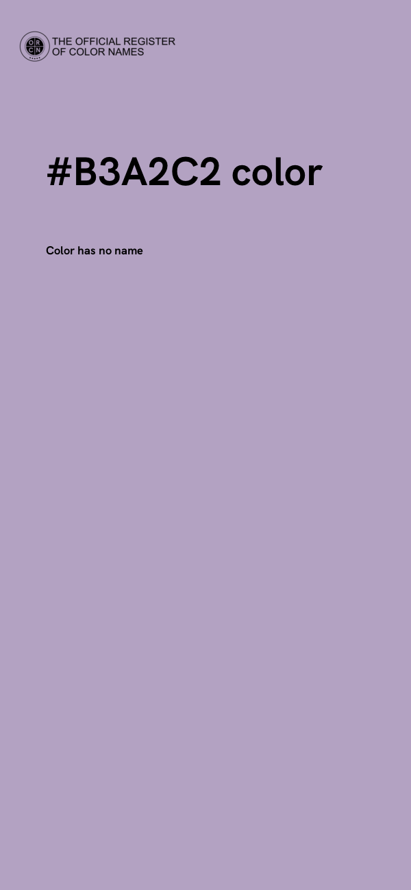 #B3A2C2 color image