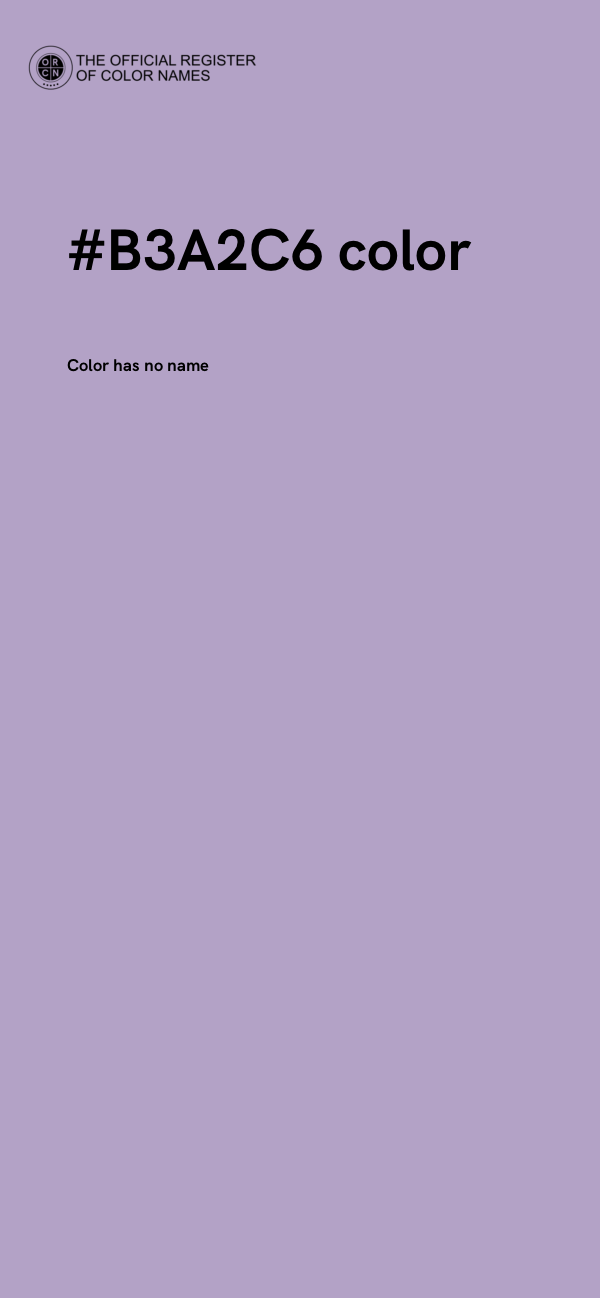 #B3A2C6 color image