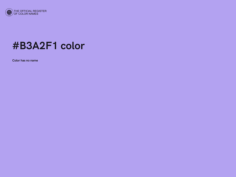 #B3A2F1 color image