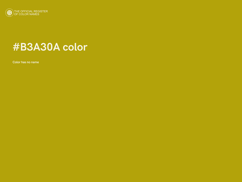 #B3A30A color image