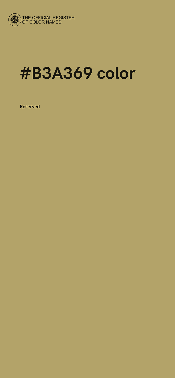 #B3A369 color image