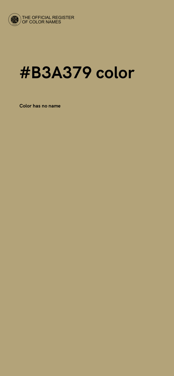 #B3A379 color image