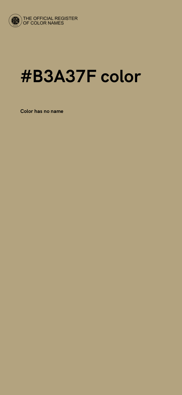 #B3A37F color image