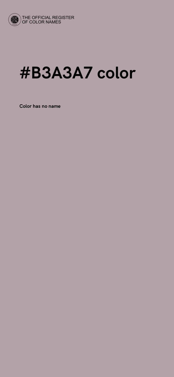 #B3A3A7 color image
