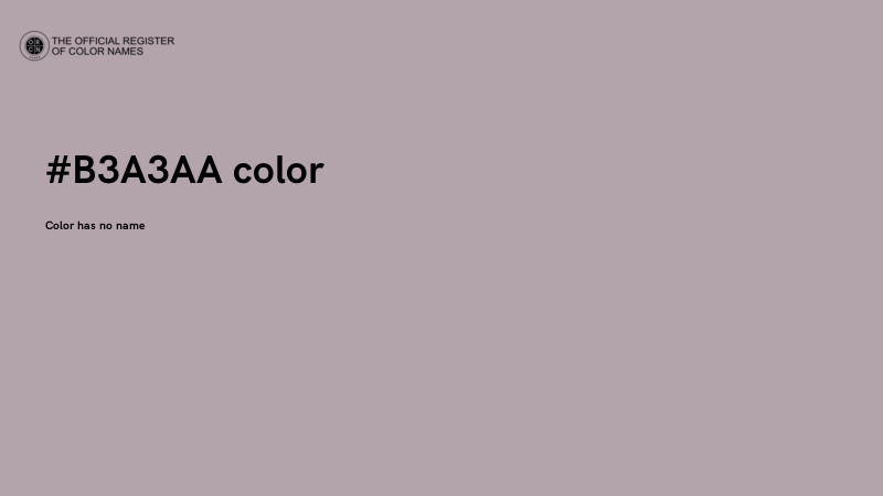 #B3A3AA color image