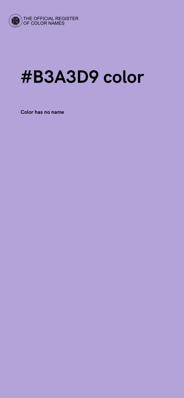 #B3A3D9 color image