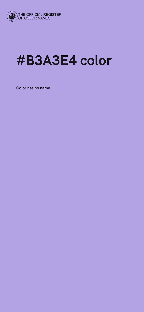 #B3A3E4 color image