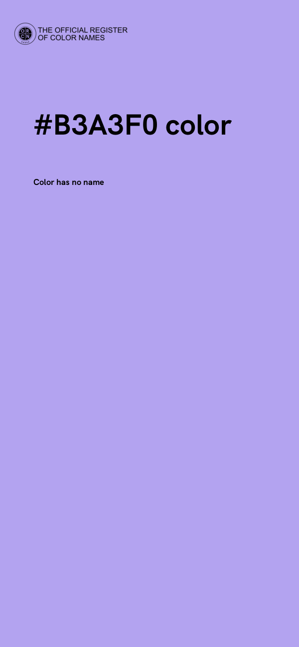 #B3A3F0 color image
