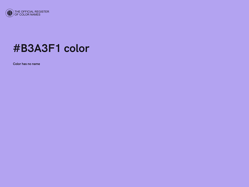 #B3A3F1 color image