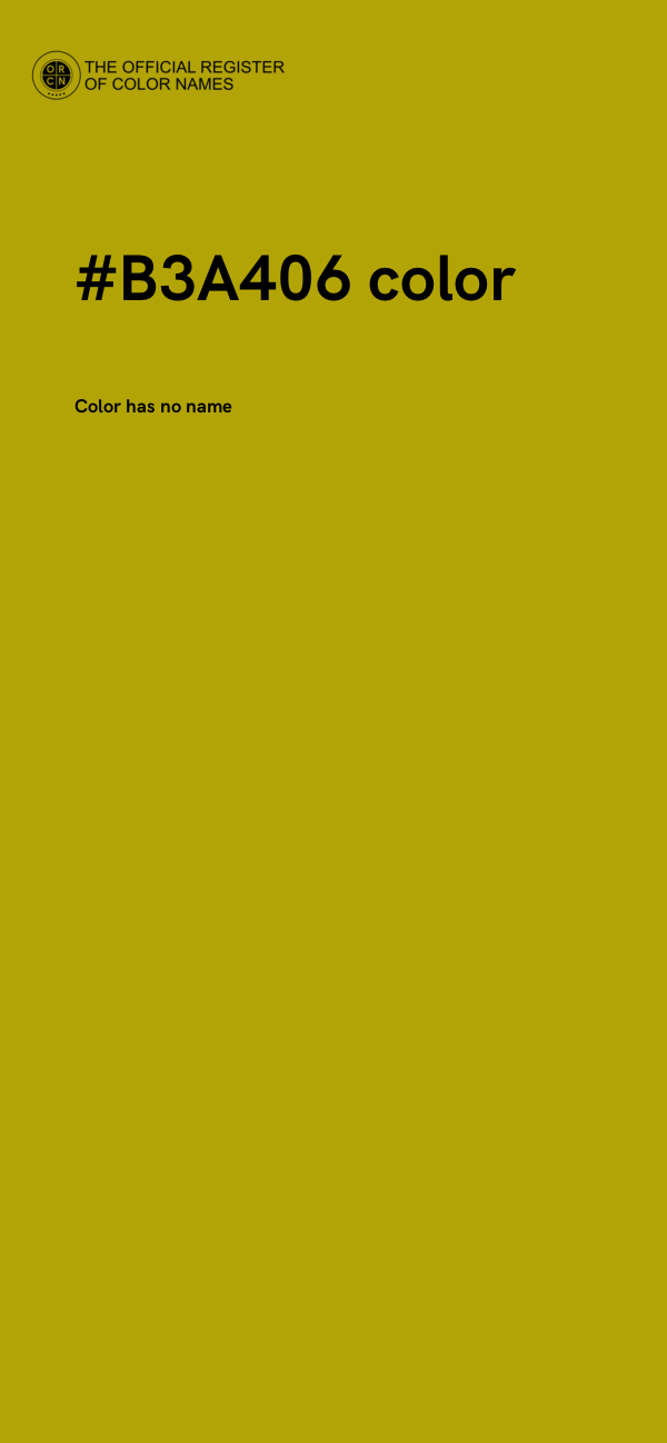 #B3A406 color image