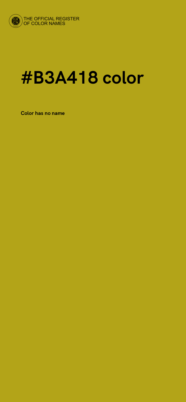 #B3A418 color image