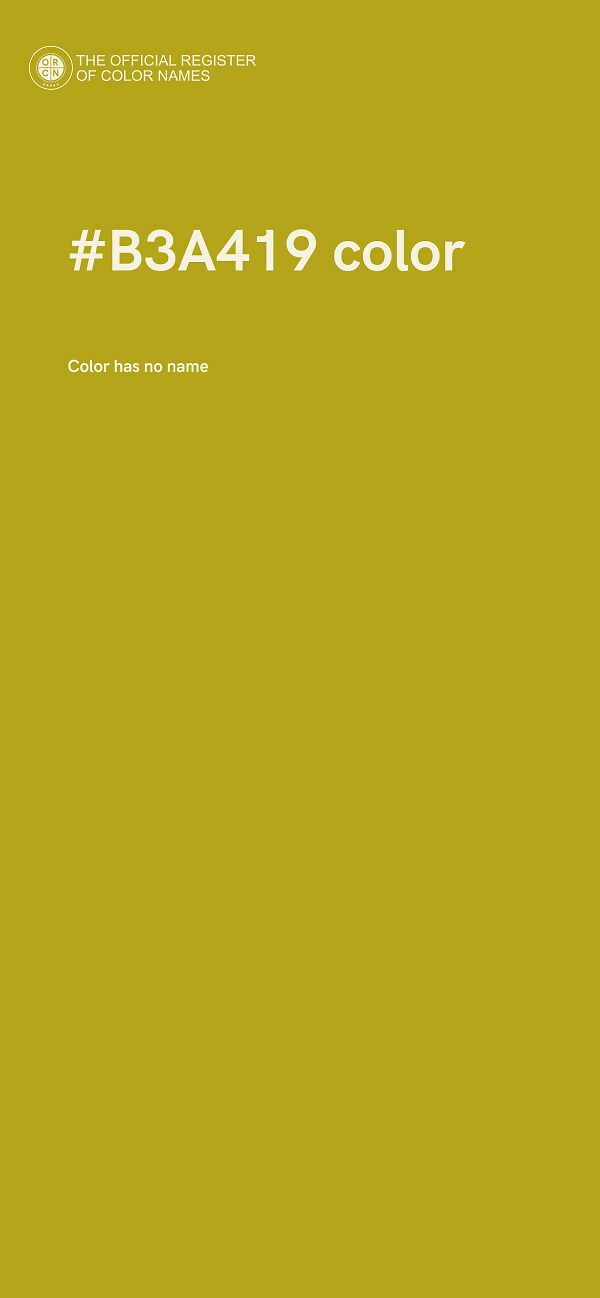 #B3A419 color image