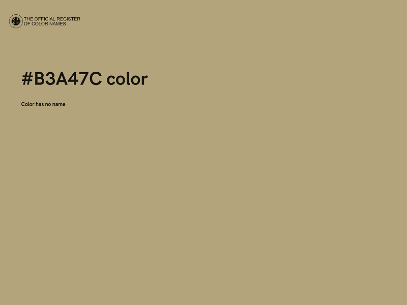 #B3A47C color image