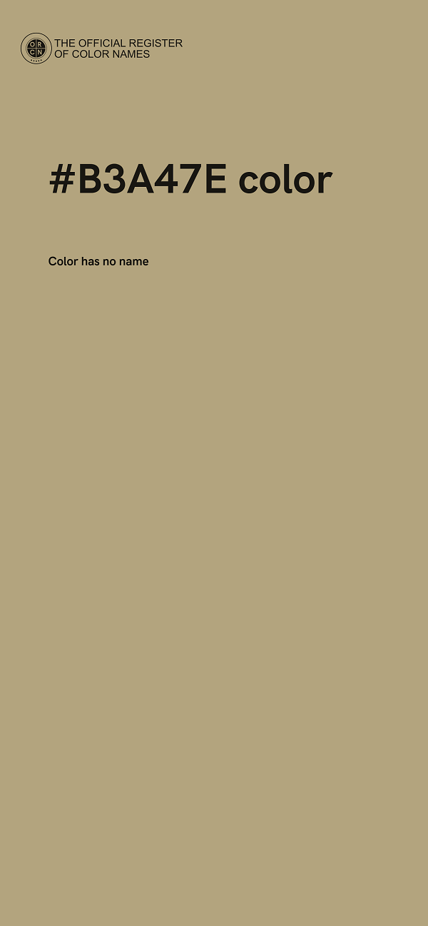 #B3A47E color image