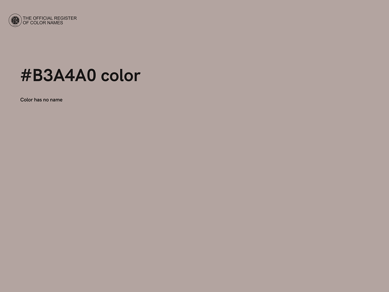 #B3A4A0 color image