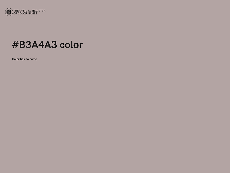 #B3A4A3 color image