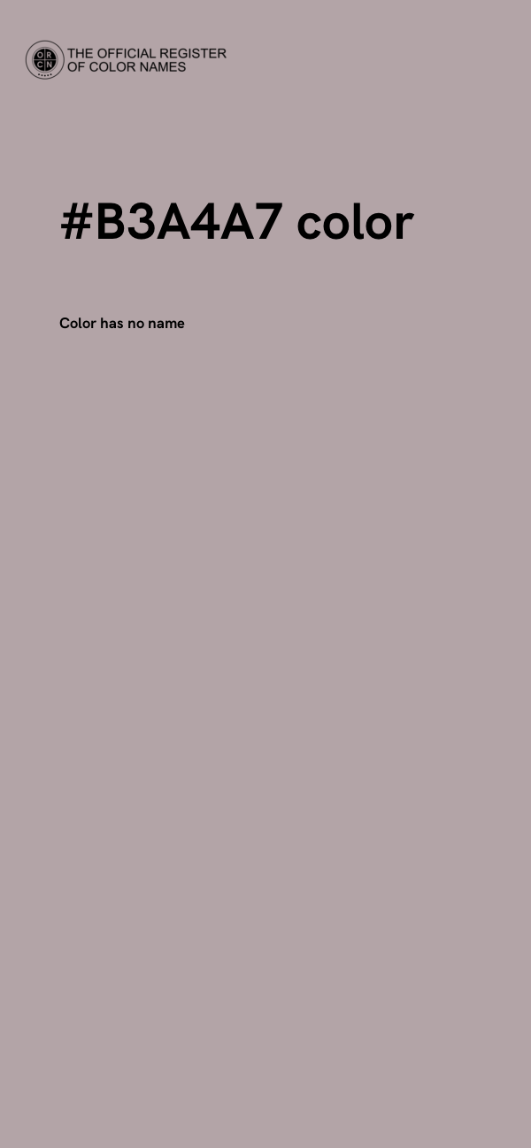 #B3A4A7 color image