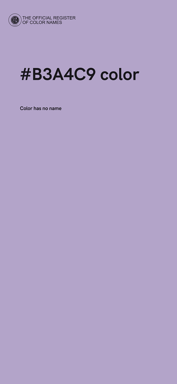 #B3A4C9 color image