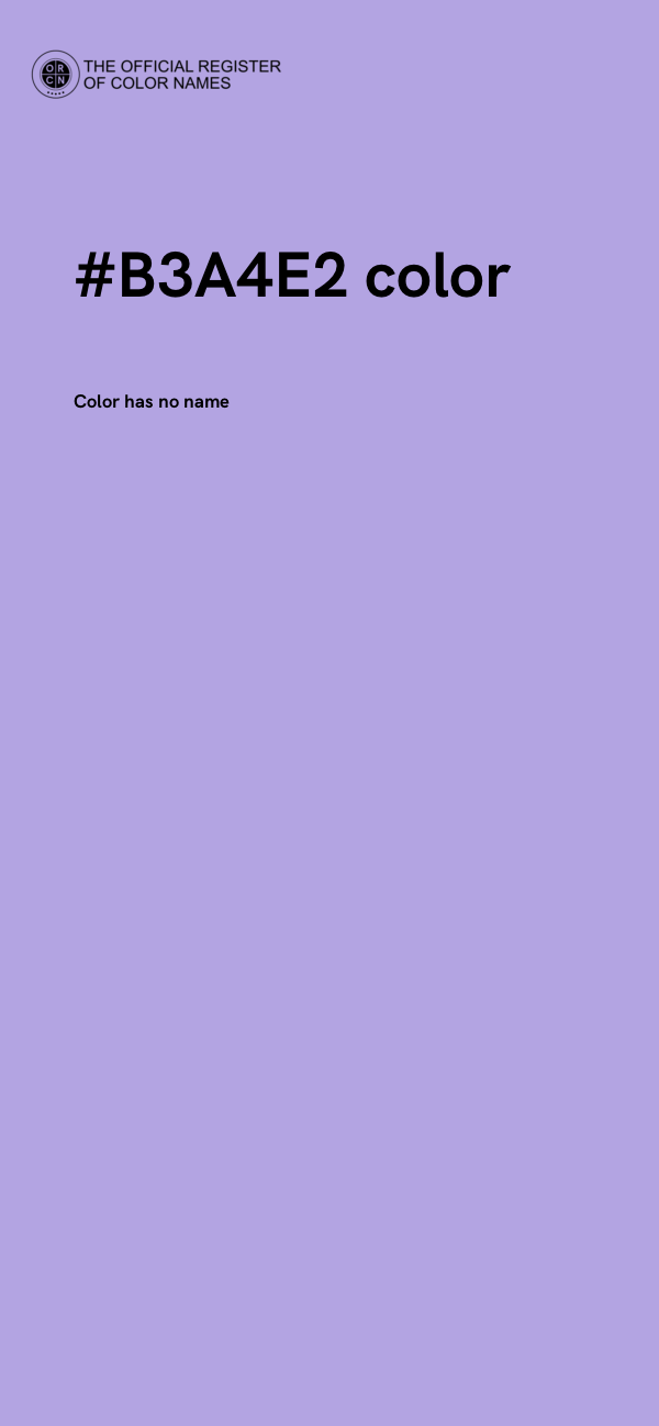#B3A4E2 color image