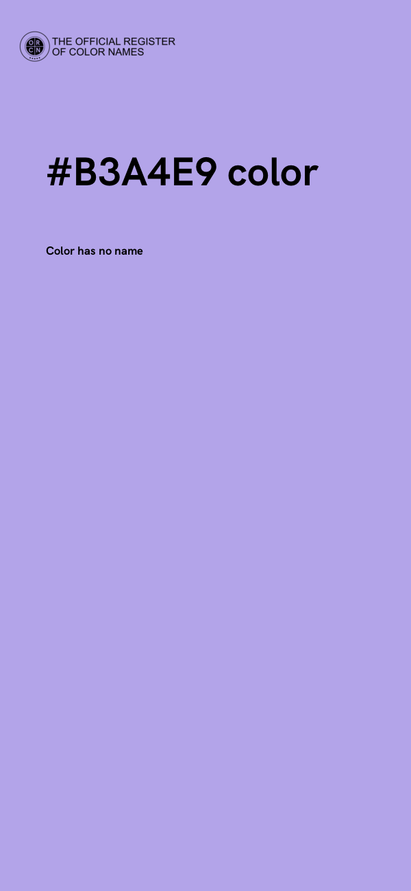 #B3A4E9 color image