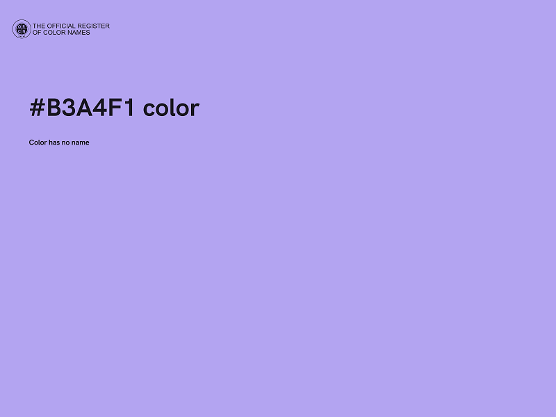 #B3A4F1 color image