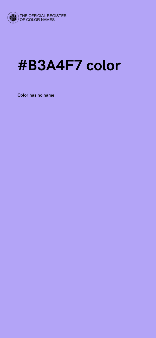 #B3A4F7 color image