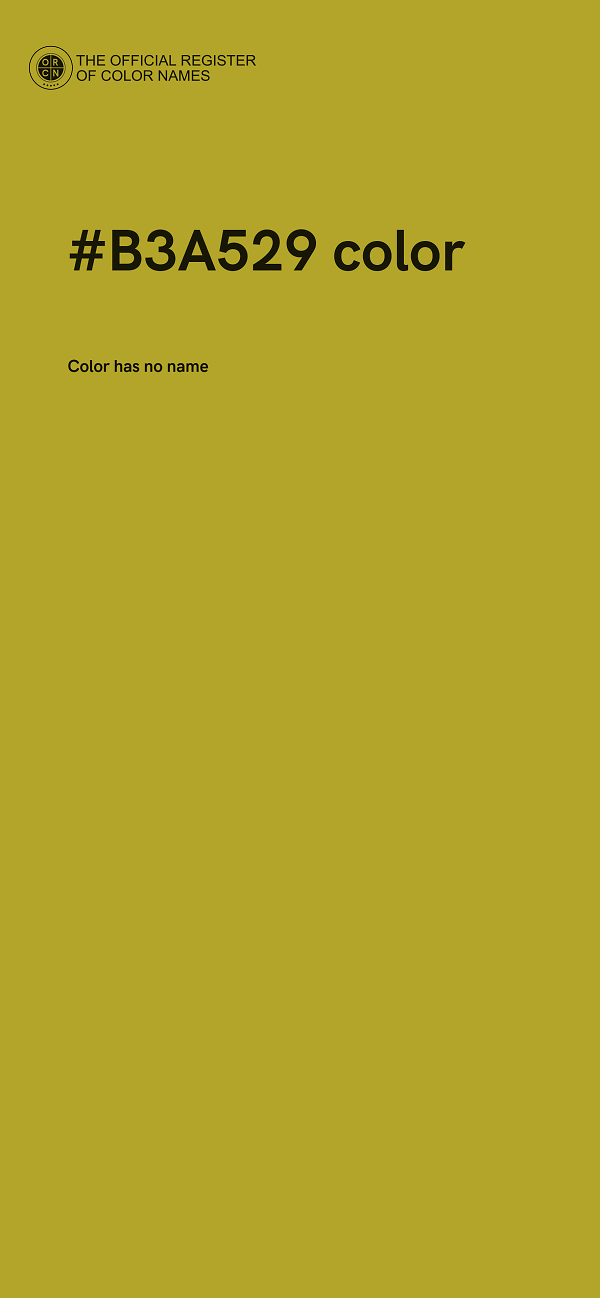 #B3A529 color image
