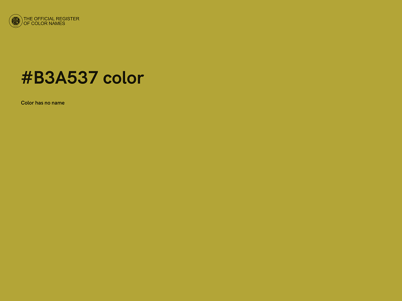 #B3A537 color image