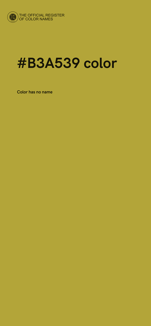 #B3A539 color image
