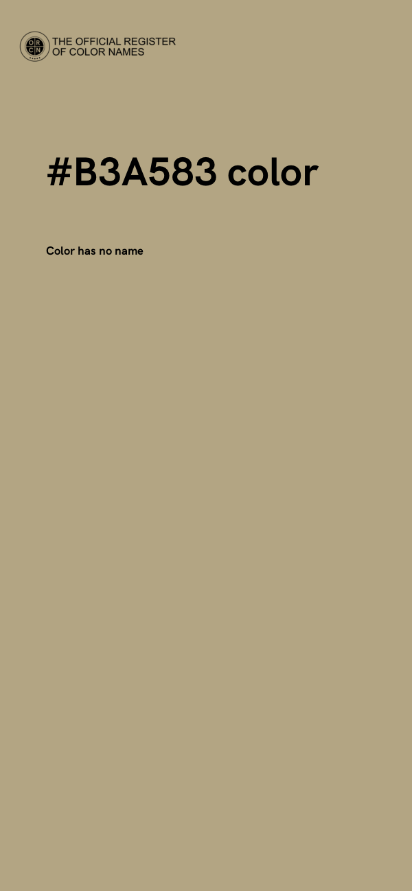 #B3A583 color image