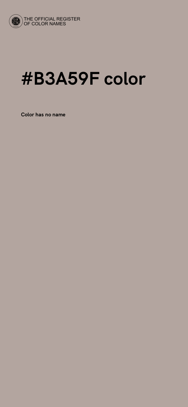 #B3A59F color image