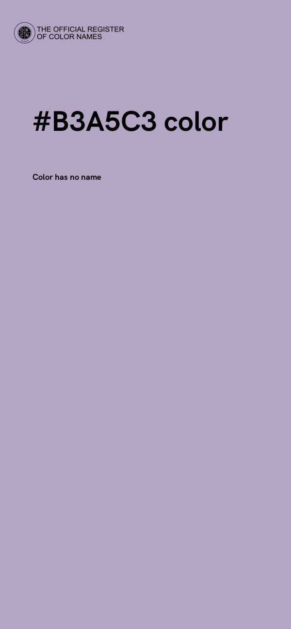 #B3A5C3 color image