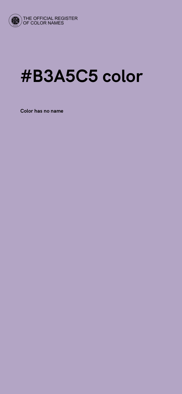 #B3A5C5 color image
