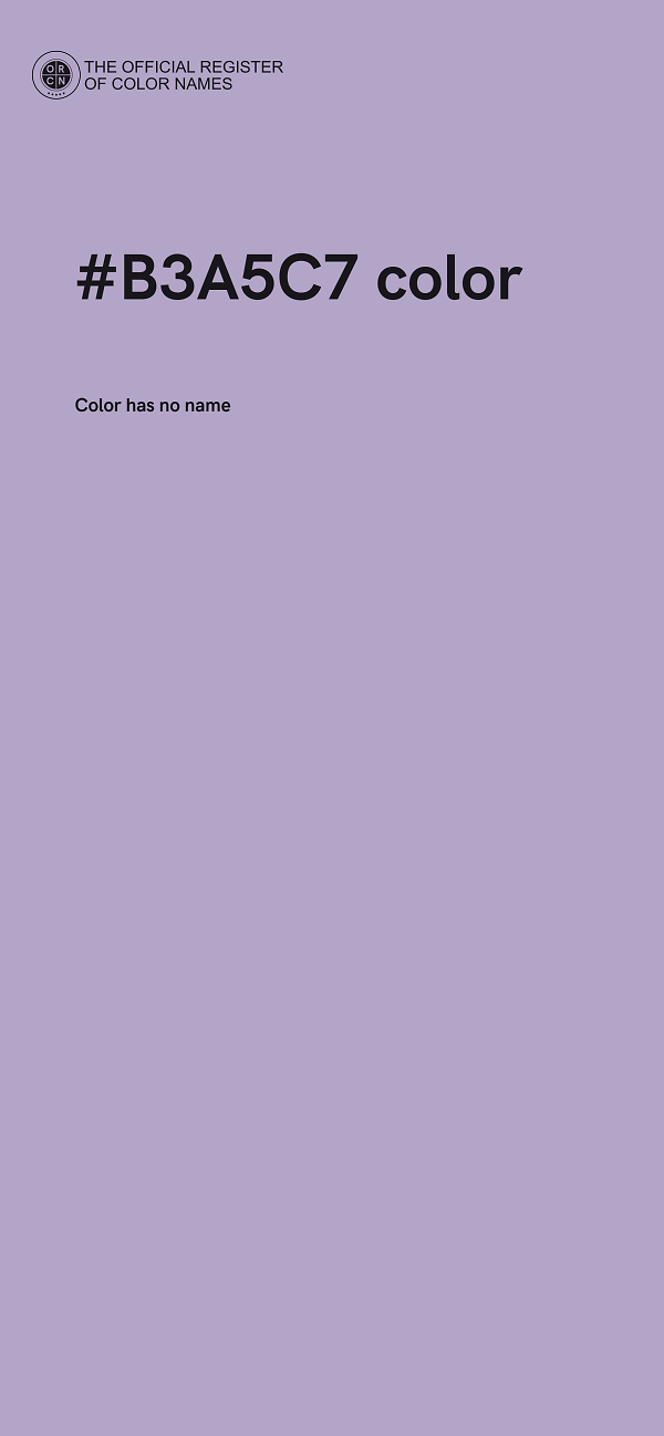 #B3A5C7 color image