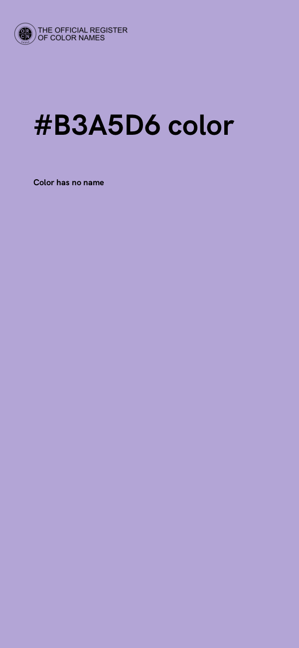 #B3A5D6 color image