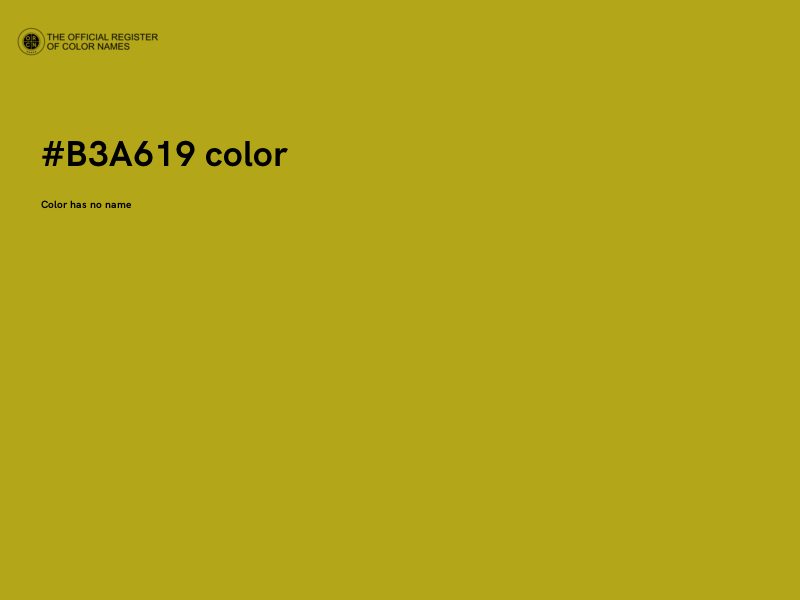 #B3A619 color image