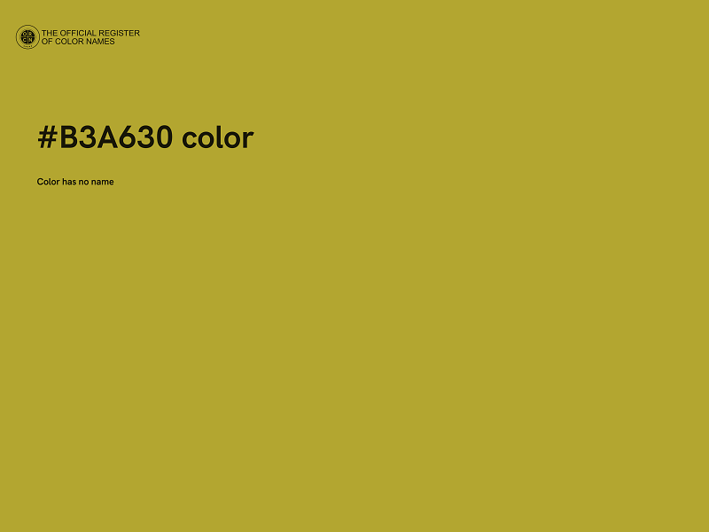 #B3A630 color image