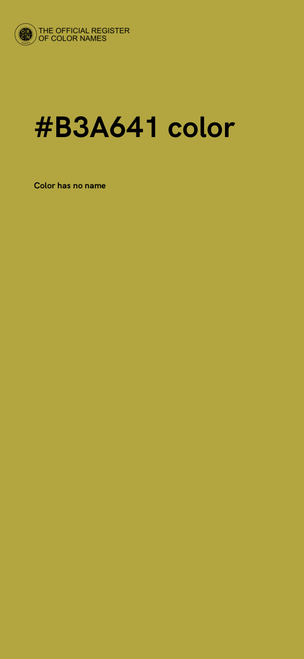 #B3A641 color image