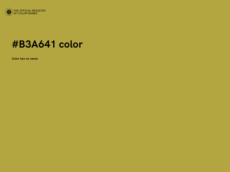 #B3A641 color image