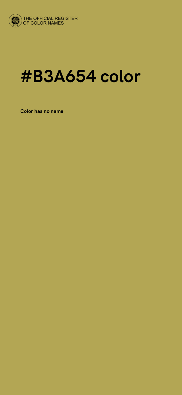 #B3A654 color image