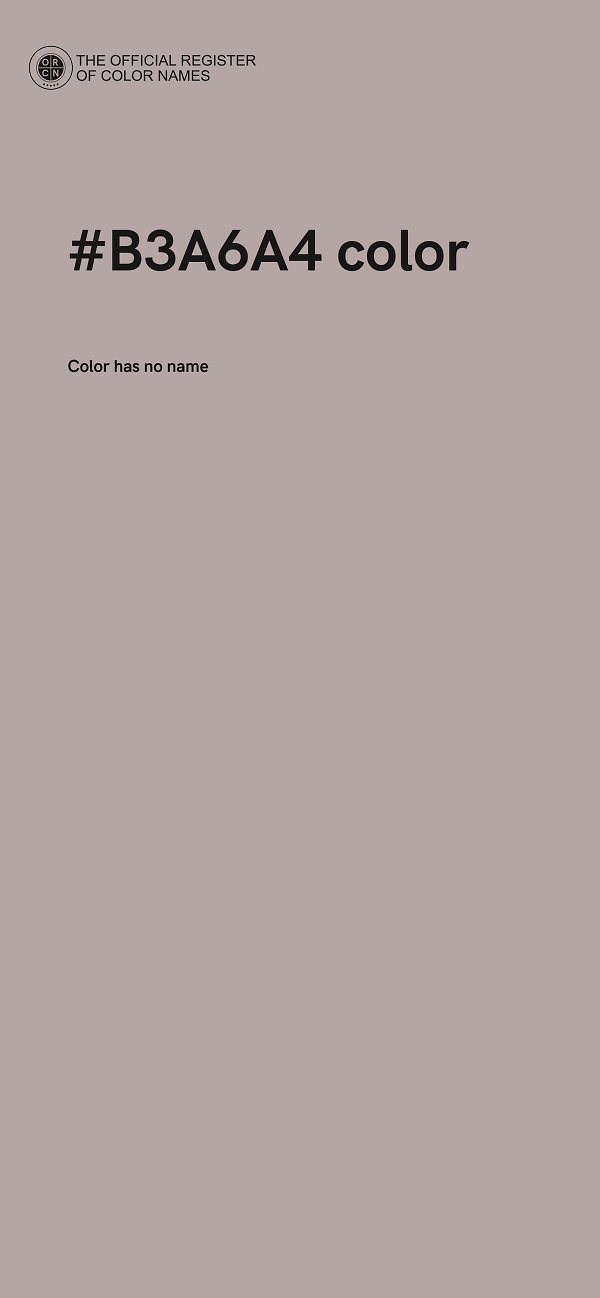 #B3A6A4 color image