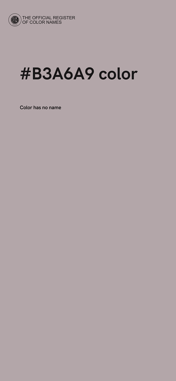 #B3A6A9 color image