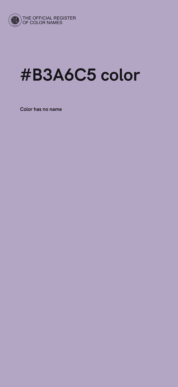 #B3A6C5 color image
