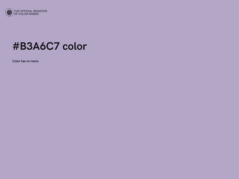 #B3A6C7 color image