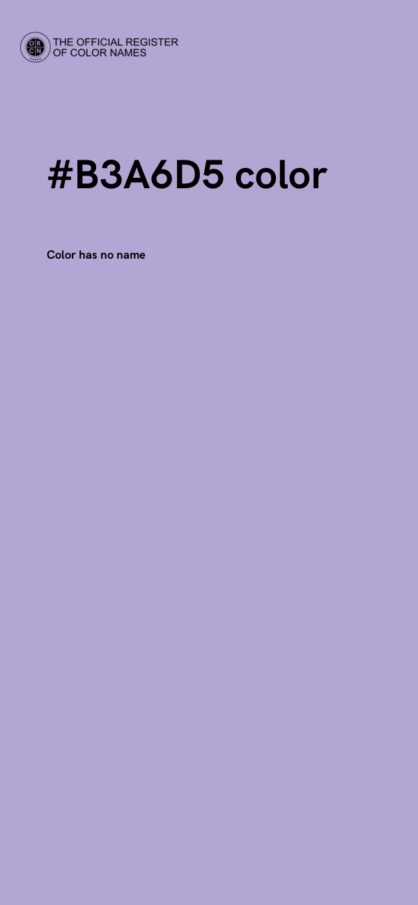 #B3A6D5 color image