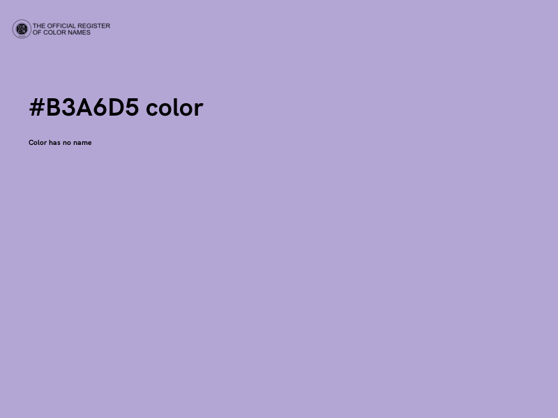 #B3A6D5 color image