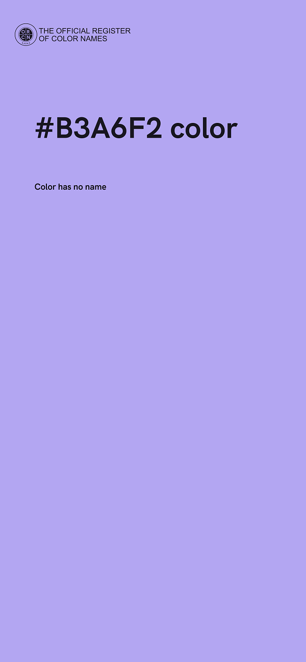 #B3A6F2 color image