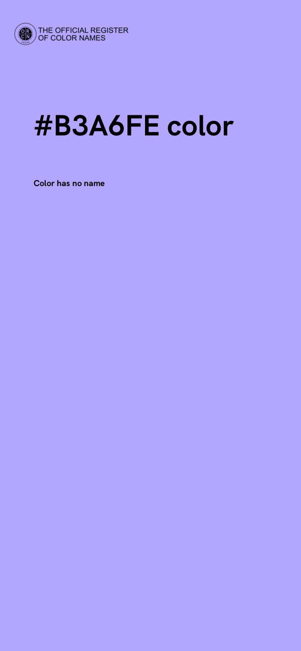 #B3A6FE color image