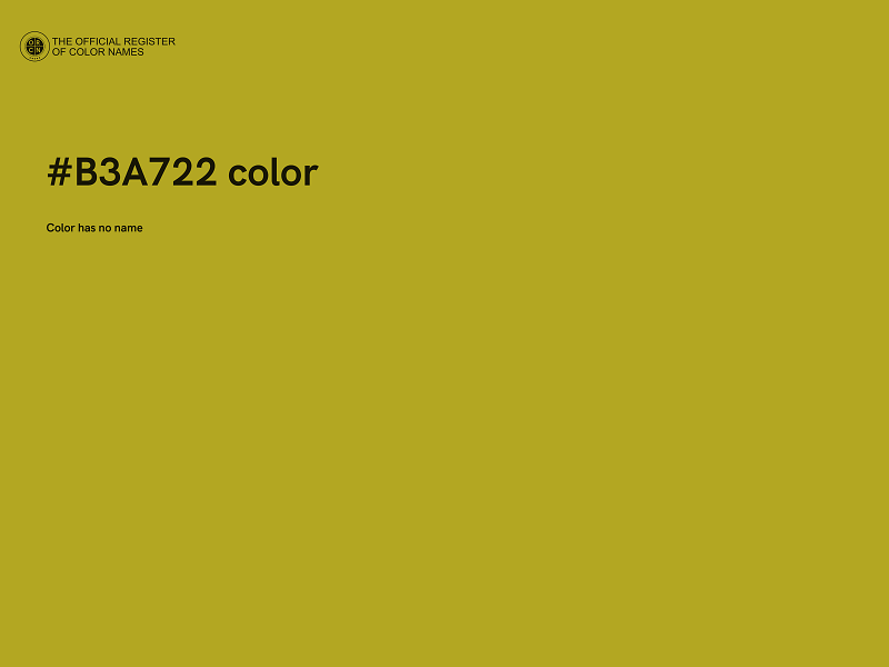 #B3A722 color image