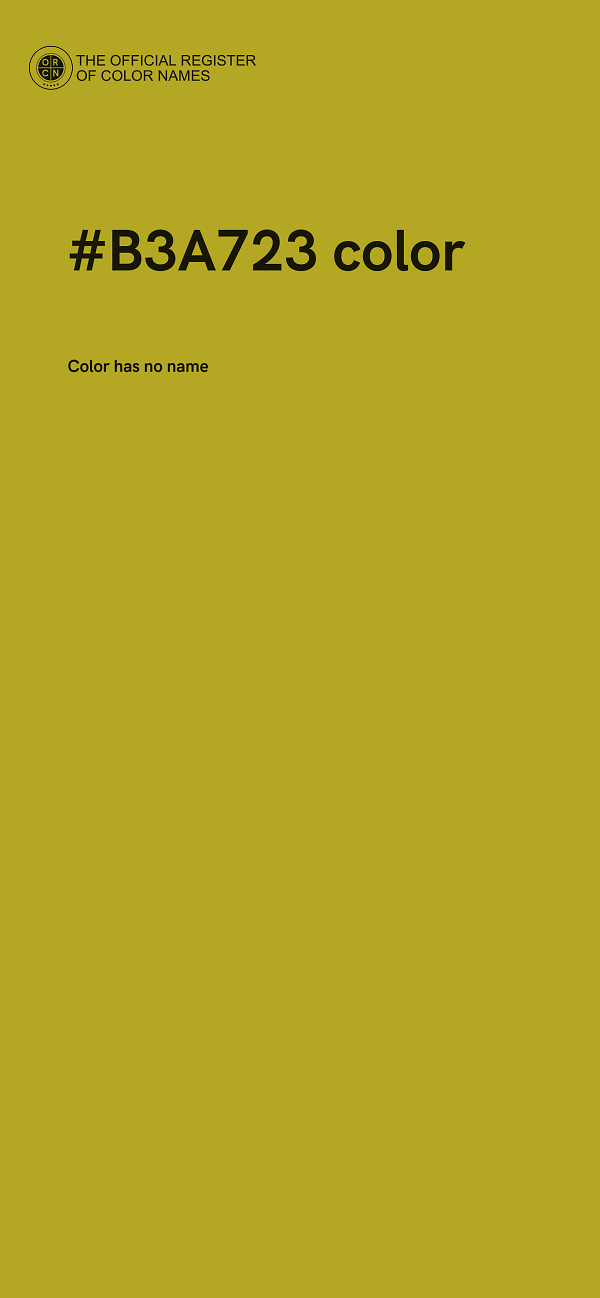 #B3A723 color image